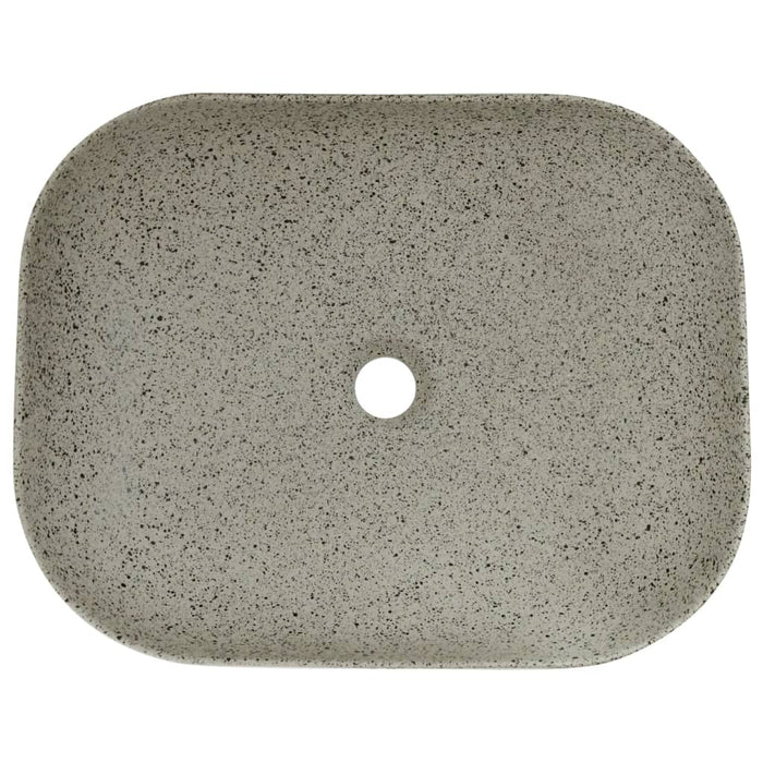 Lavoar de blat gri 48x37,5x13,5 cm, ceramică, dreptunghi - WALTI WALTI