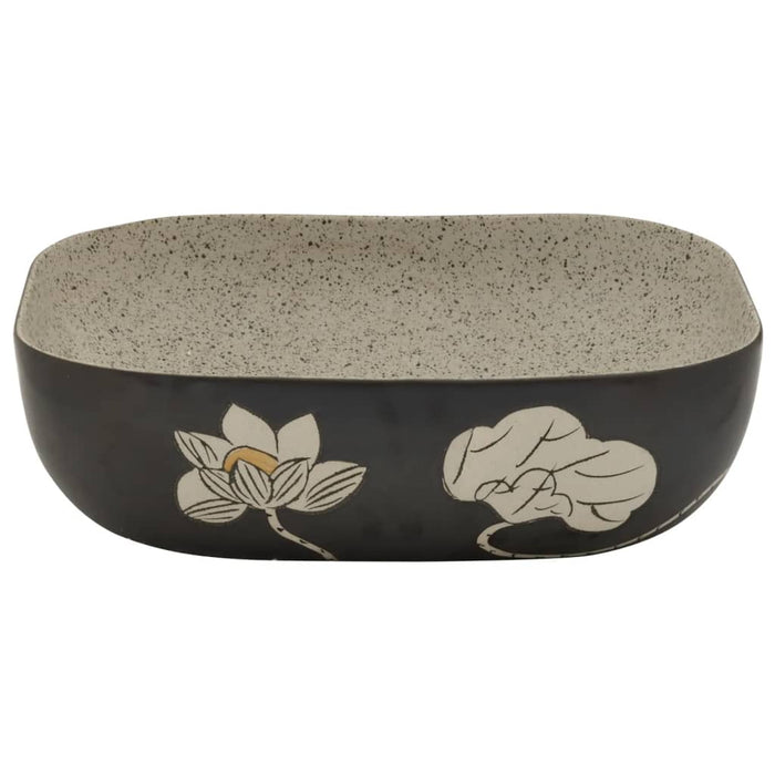 Lavoar de blat gri/negru 48x37,5x13,5 cm, ceramică, dreptunghi - WALTI WALTI