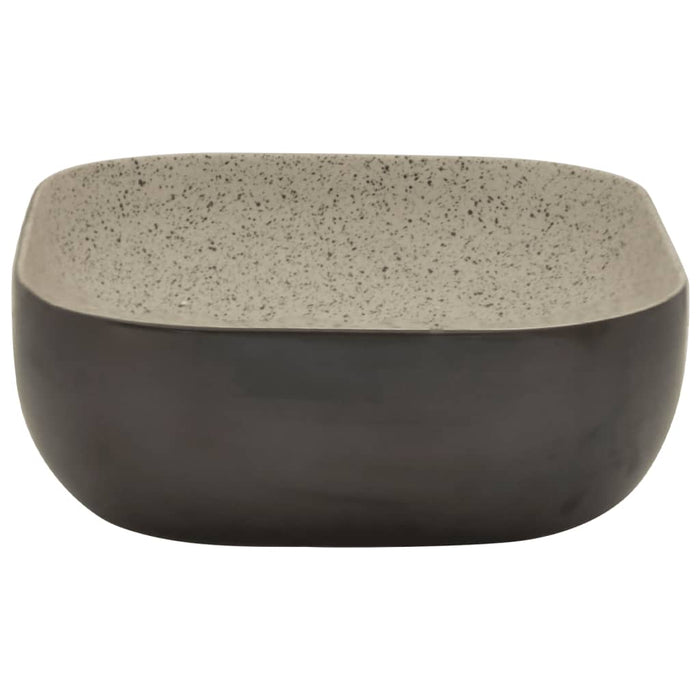 Lavoar de blat gri/negru 48x37,5x13,5 cm, ceramică, dreptunghi - WALTI WALTI