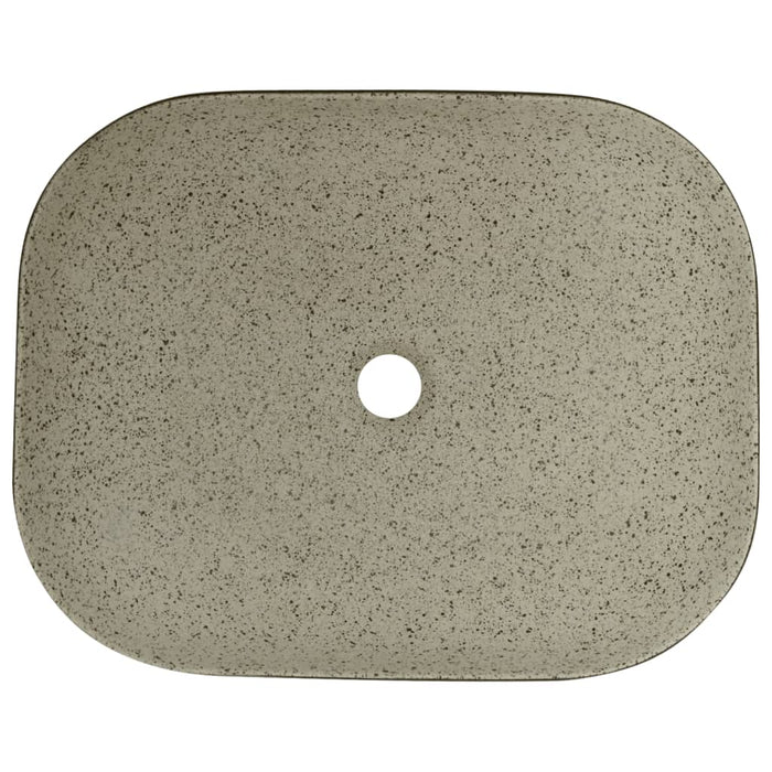 Lavoar de blat gri/negru 48x37,5x13,5 cm, ceramică, dreptunghi - WALTI WALTI