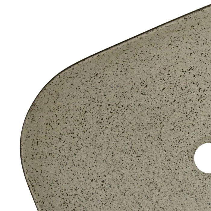 Lavoar de blat gri/negru 48x37,5x13,5 cm, ceramică, dreptunghi - WALTI WALTI