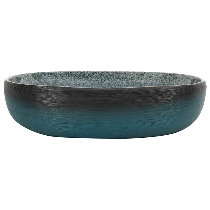 Lavoar de blat, turcoaz, 59x40x14 cm, ceramică, oval - WALTI WALTI