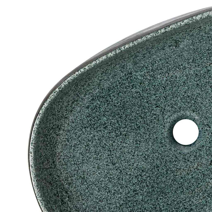 Lavoar de blat, turcoaz, 59x40x14 cm, ceramică, oval - WALTI WALTI