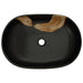 Lavoar de blat, negru, 59x40x14 cm, ceramică, oval - WALTI WALTI