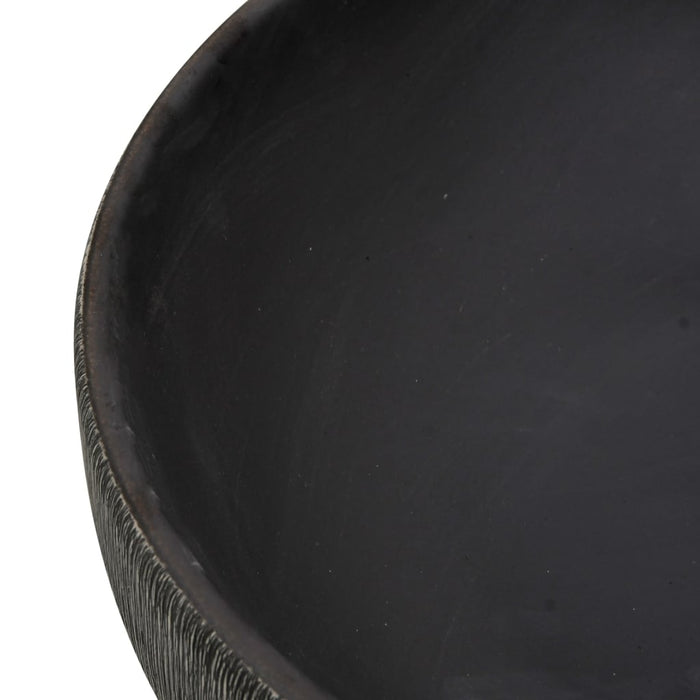 Lavoar de blat, gri și negru, 59x40x14 cm, ceramică, oval - WALTI WALTI