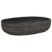 Lavoar de blat, gri și negru, 59x40x14 cm, ceramică, oval - WALTI WALTI