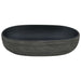 Lavoar de blat, gri și negru, 59x40x14 cm, ceramică, oval - WALTI WALTI