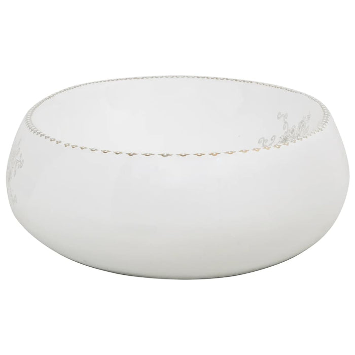 Lavoar de blat, alb, 59x40x15 cm, ceramică, oval - WALTI WALTI
