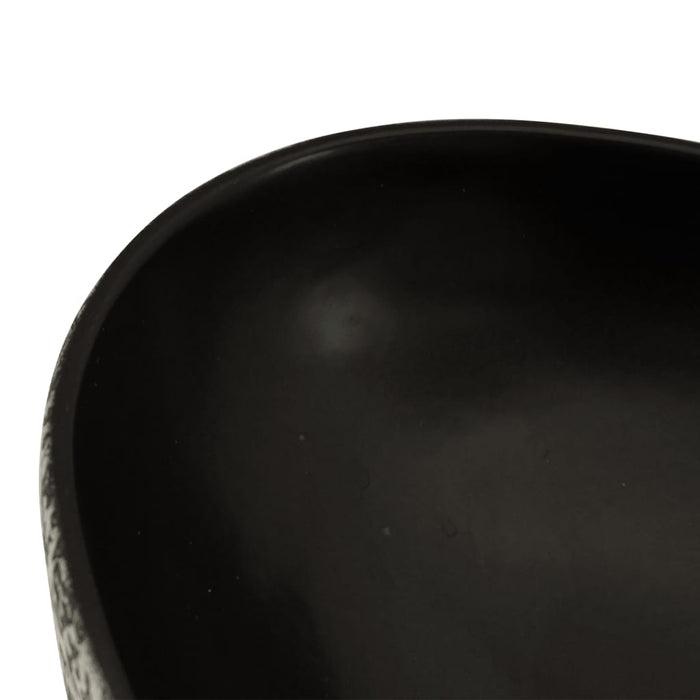 Lavoar de blat negru și albastru 56,5x36,5x13,5cm ceramică oval - WALTI WALTI