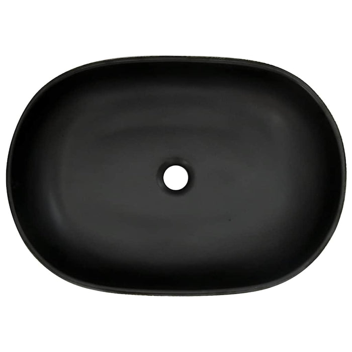 Lavoar de blat, negru și albastru, 59x40x14 cm, ceramică, oval - WALTI WALTI