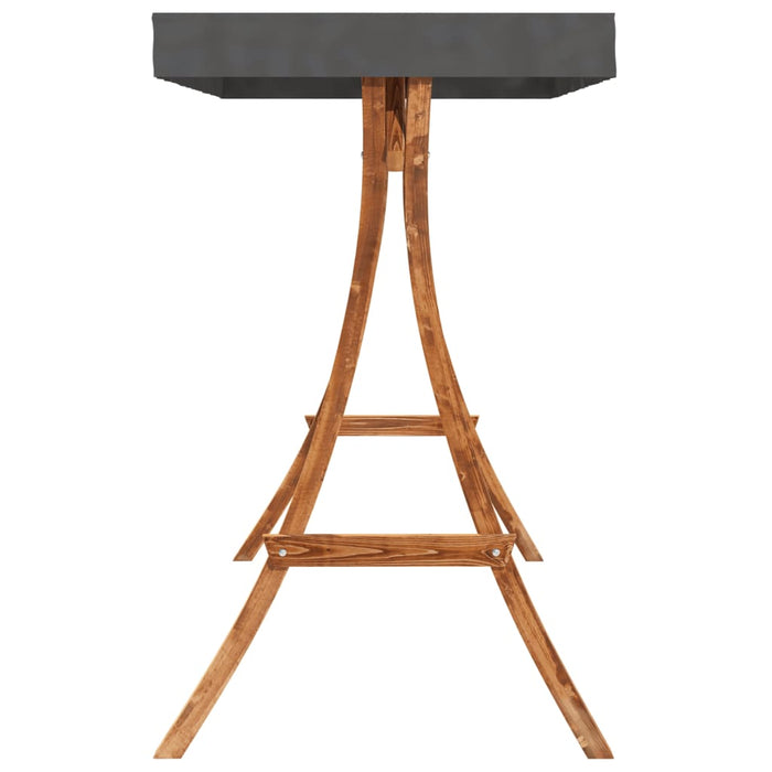 Scaun balansoar cu pernă și baldachin, lemn masiv de molid - WALTI WALTI