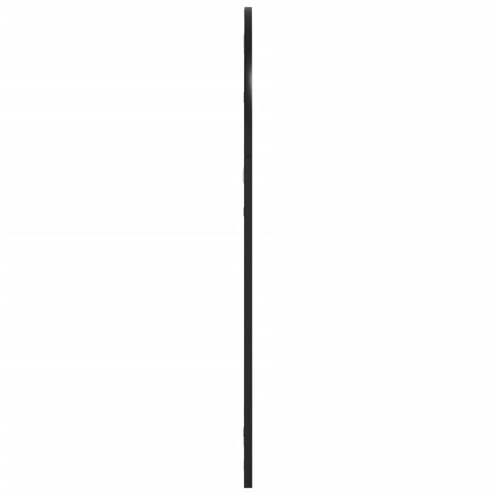 Oglindă de perete, negru, 60x90 cm, arcuită, fier WALTI
