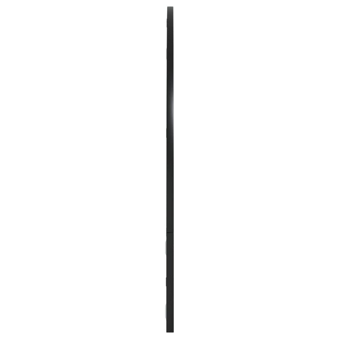 Oglindă de perete, negru, 100x70 cm, arcuită, fier - WALTI WALTI