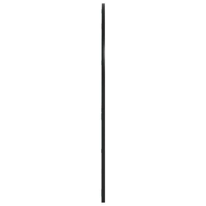 Oglindă de perete, negru, 100x90 cm, arcuită, fier - WALTI WALTI