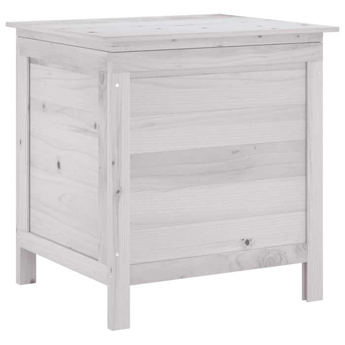 Ladă depozitare de grădină alb 50x49x56,5 cm lemn masiv de brad - WALTI WALTI