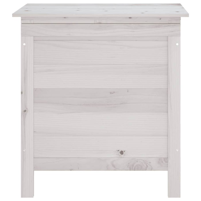 Ladă depozitare de grădină alb 50x49x56,5 cm lemn masiv de brad - WALTI WALTI