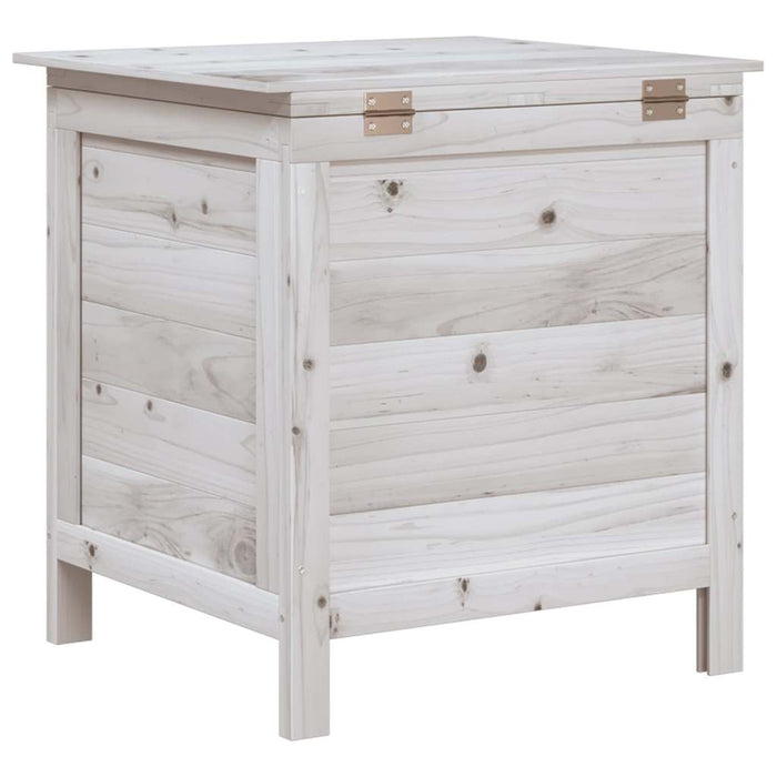 Ladă depozitare de grădină alb 50x49x56,5 cm lemn masiv de brad - WALTI WALTI