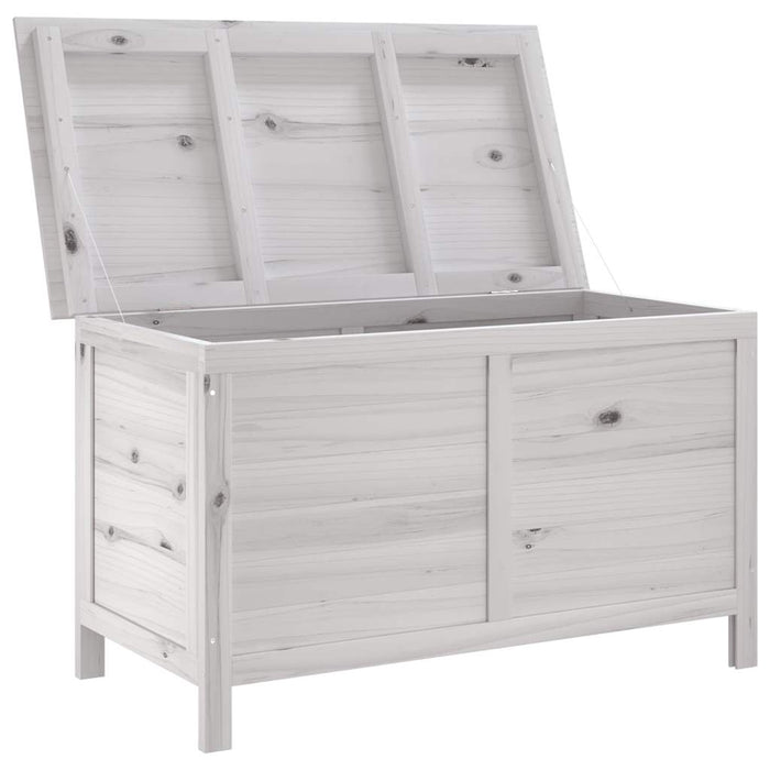 Ladă depozitare de grădină alb 99x49,5x58,5 cm lemn masiv brad - WALTI WALTI