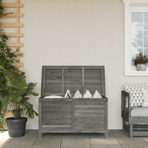 Ladă depozitare grădină antracit 99x49,5x58,5cm lemn masiv brad - WALTI WALTI
