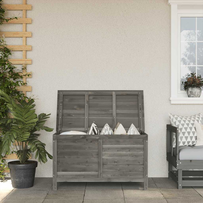 Ladă depozitare grădină antracit 99x49,5x58,5cm lemn masiv brad - WALTI WALTI
