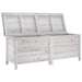 Ladă depozitare de grădină alb 150x50x56,5 cm lemn masiv brad - WALTI WALTI