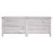 Ladă depozitare de grădină alb 150x50x56,5 cm lemn masiv brad - WALTI WALTI