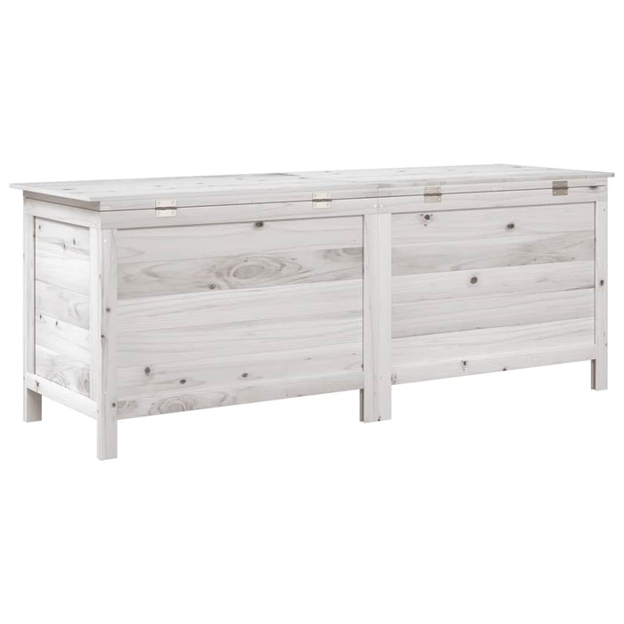Ladă depozitare de grădină alb 150x50x56,5 cm lemn masiv brad - WALTI WALTI