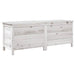 Ladă depozitare de grădină alb 150x50x56,5 cm lemn masiv brad - WALTI WALTI