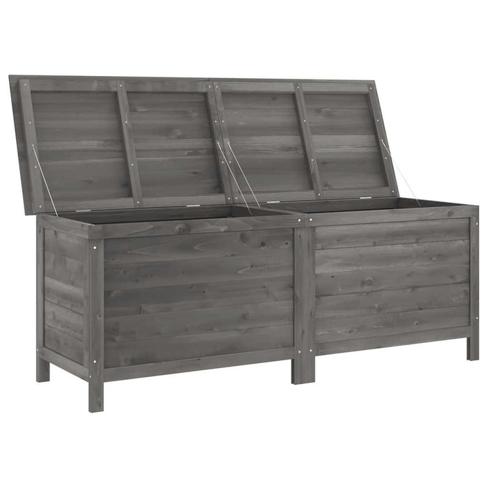 Ladă depozitare grădină antracit 150x50x56,5 cm lemn masiv brad - WALTI WALTI