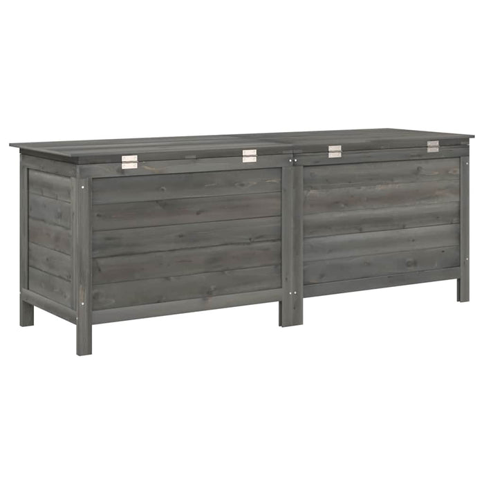 Ladă depozitare grădină antracit 150x50x56,5 cm lemn masiv brad - WALTI WALTI