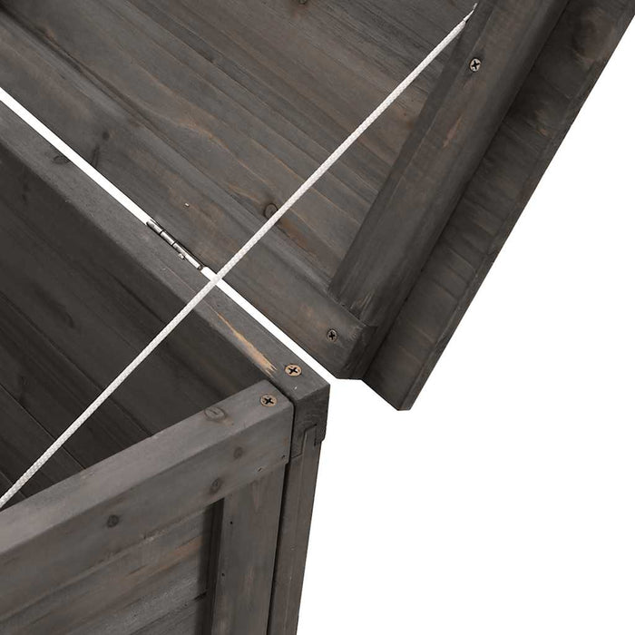 Ladă depozitare grădină antracit 150x50x56,5 cm lemn masiv brad - WALTI WALTI