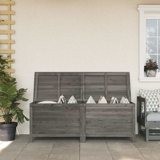 Ladă depozitare grădină antracit 150x50x56,5 cm lemn masiv brad - WALTI WALTI