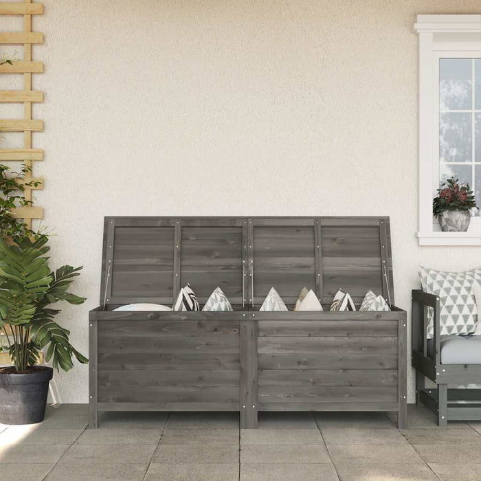 Ladă depozitare grădină antracit 150x50x56,5 cm lemn masiv brad - WALTI WALTI