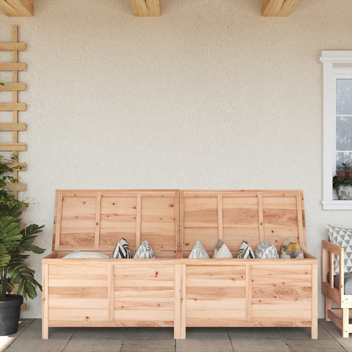 Ladă de depozitare de grădină 198,5x50x56,5 cm lemn masiv brad - WALTI WALTI