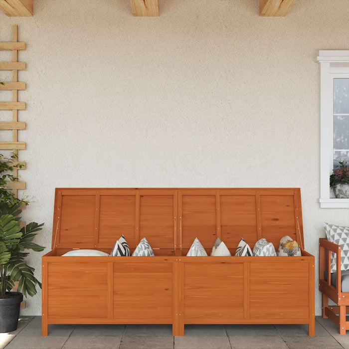Ladă depozitare grădină maro 198,5x50x56,5 cm lemn masiv brad - WALTI WALTI