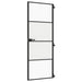 Ușă de interior negru 76x201,5 cm sticlă securiz./aluminiu slim - WALTI WALTI