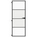 Ușă de interior negru 76x201,5 cm sticlă securiz./aluminiu slim - WALTI WALTI