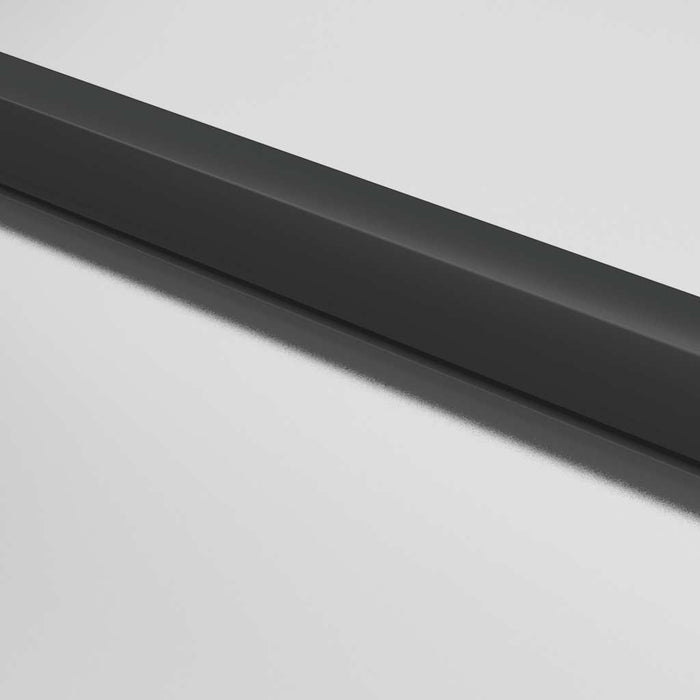 Ușă de interior negru 76x201,5 cm sticlă securiz./aluminiu slim WALTI
