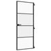 Ușă de interior negru 83x201,5 cm sticlă securiz./aluminiu slim - WALTI WALTI