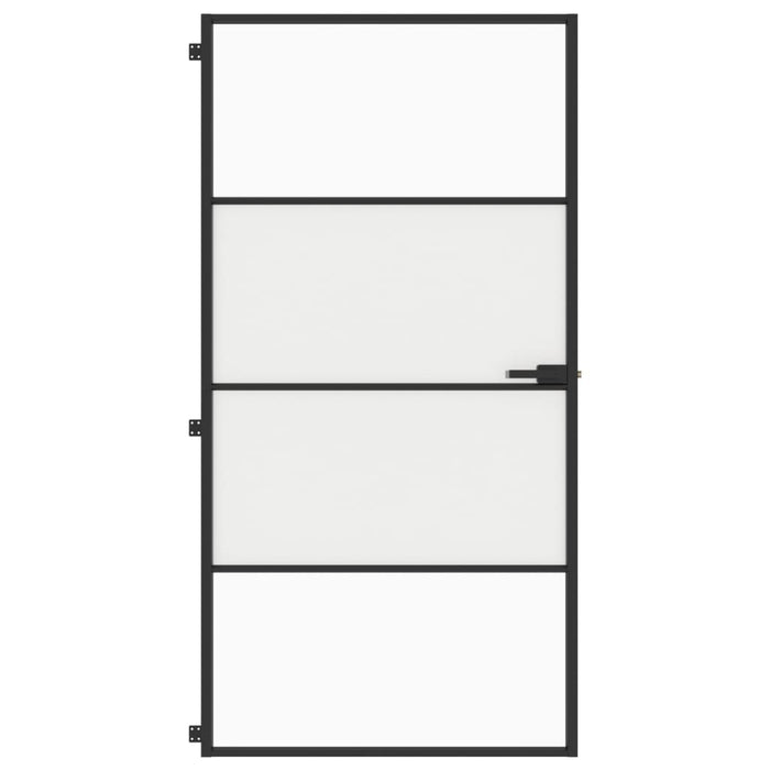 Ușă interior negru 102,5x201,5 cm sticlă securiz./aluminiu slim - WALTI WALTI