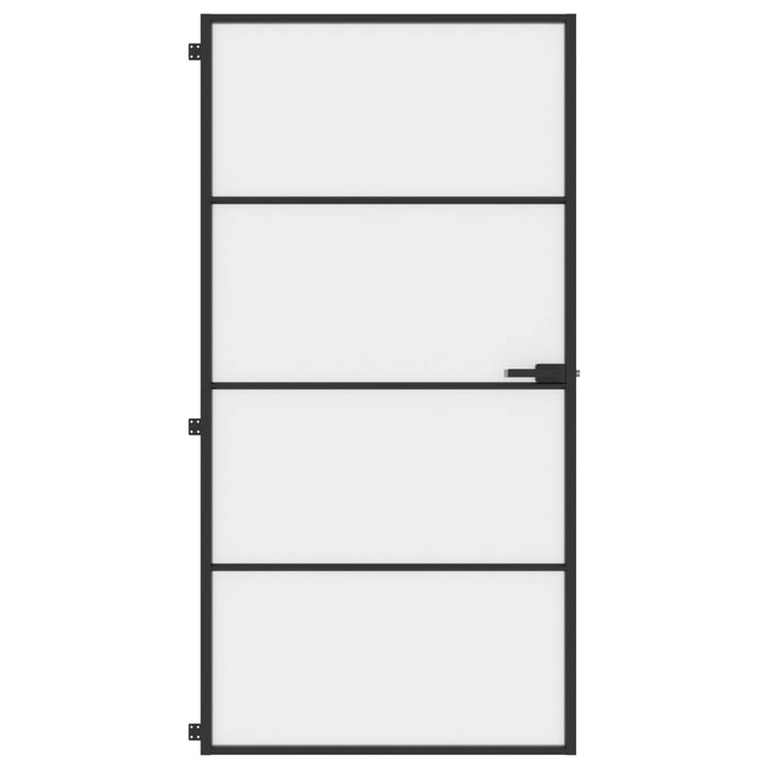 Ușă interior negru 102,5x201,5 cm sticlă securiz./aluminiu slim - WALTI WALTI