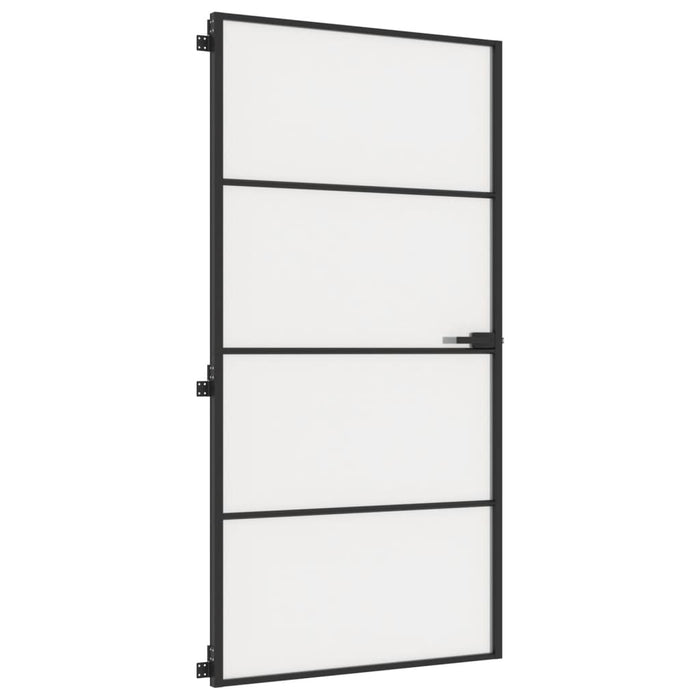 Ușă interior negru 102,5x201,5 cm sticlă securiz./aluminiu slim - WALTI WALTI