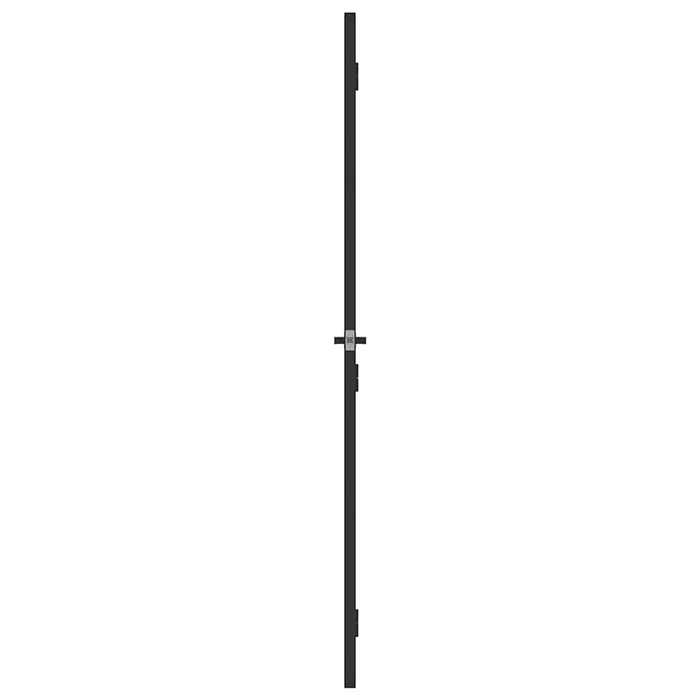 Ușă de interior negru 76x201,5 cm sticlă securiz./aluminiu slim WALTI