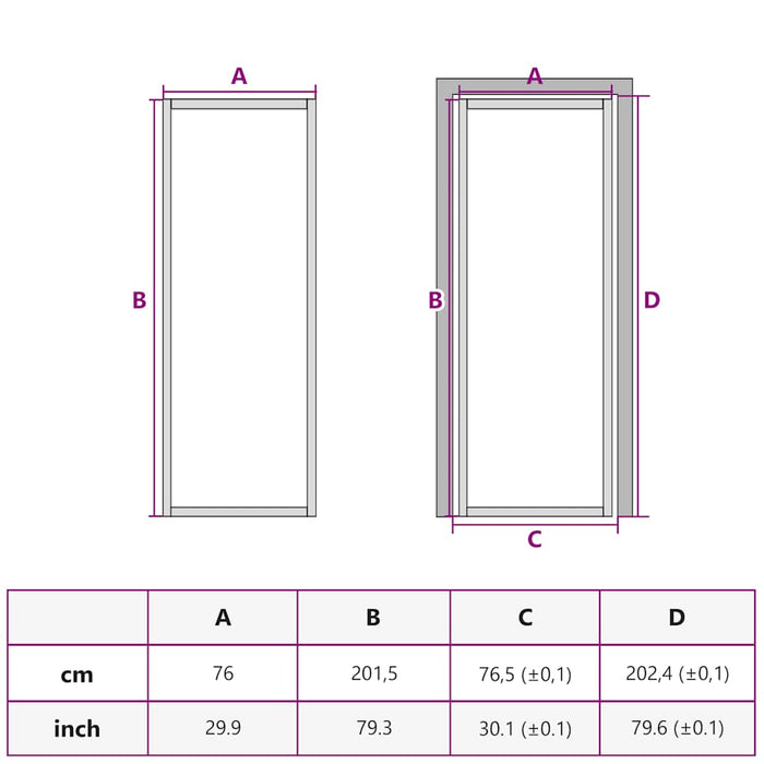 Ușă de interior negru 76x201,5 cm sticlă securiz./aluminiu slim WALTI