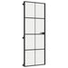 Ușă de interior negru 76x201,5 cm sticlă securiz./aluminiu slim - WALTI WALTI