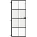 Ușă de interior negru 83x201,5 cm sticlă securiz./aluminiu slim - WALTI WALTI