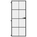 Ușă de interior negru 83x201,5 cm sticlă securiz./aluminiu slim - WALTI WALTI