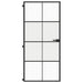 Ușă de interior negru 93x201,5 cm sticlă securiz./aluminiu slim - WALTI WALTI