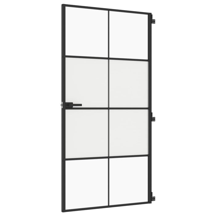 Ușă interior negru 102,5x201,5 cm sticlă securiz./aluminiu slim - WALTI WALTI