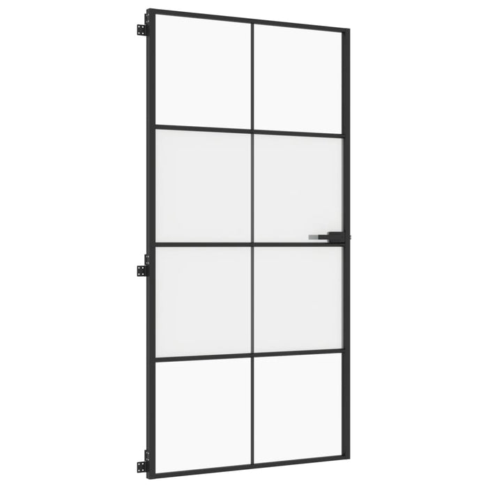 Ușă interior negru 102,5x201,5 cm sticlă securiz./aluminiu slim - WALTI WALTI